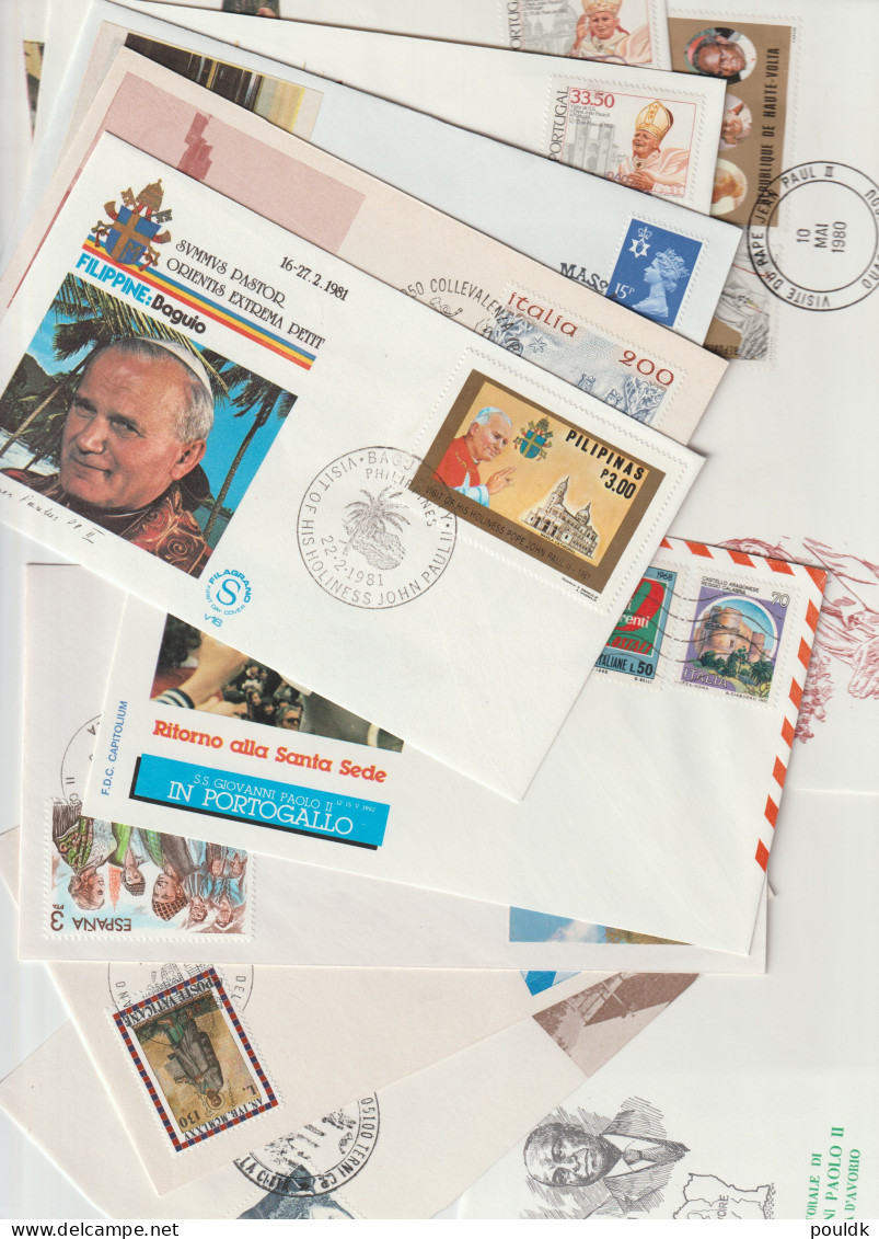 World Travels Of Pope John Paul II - 50 Covers. Postal Weight Approx 270 Gramms. Please Read Sales Conditions  - Papi