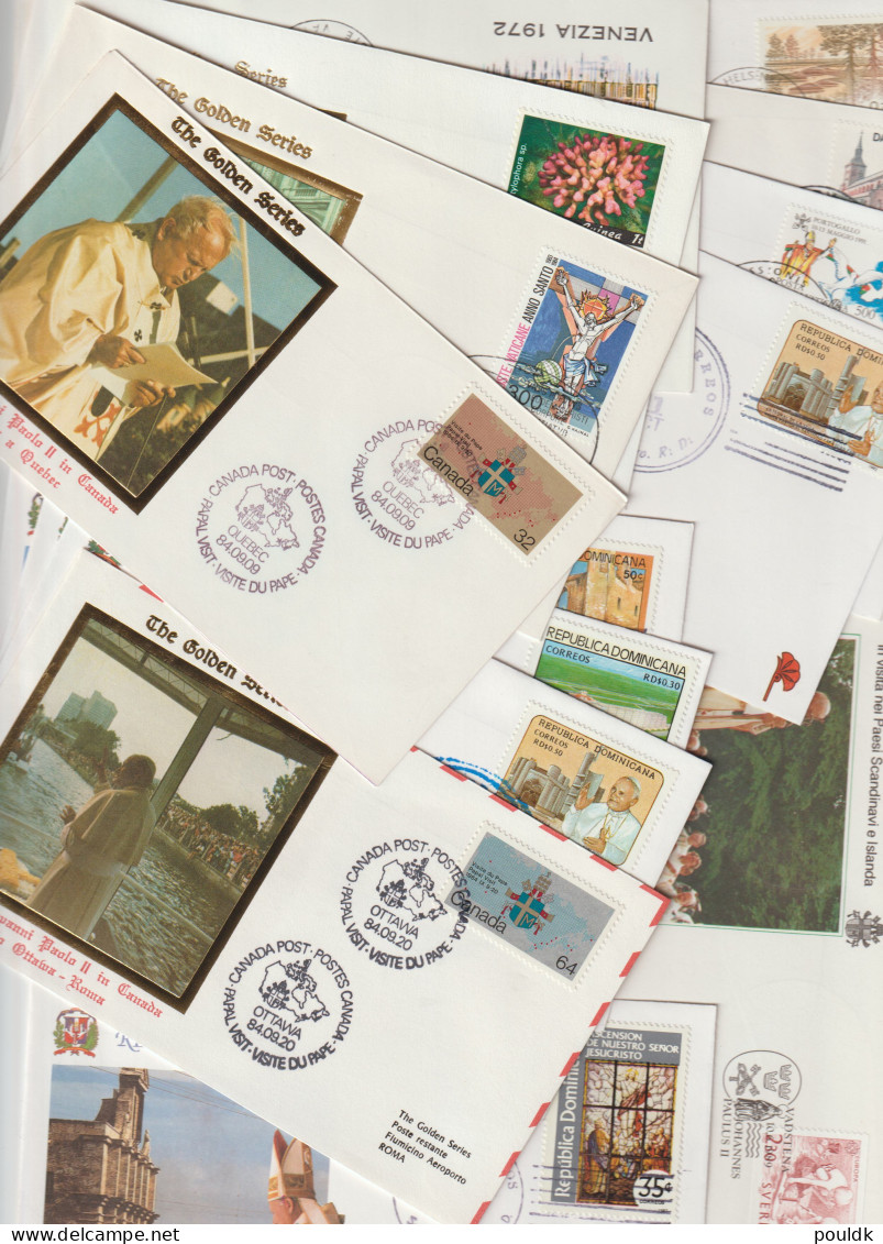 World Travels Of Pope John Paul II - 50 Covers. Postal Weight Approx 270 Gramms. Please Read Sales Conditions  - Päpste