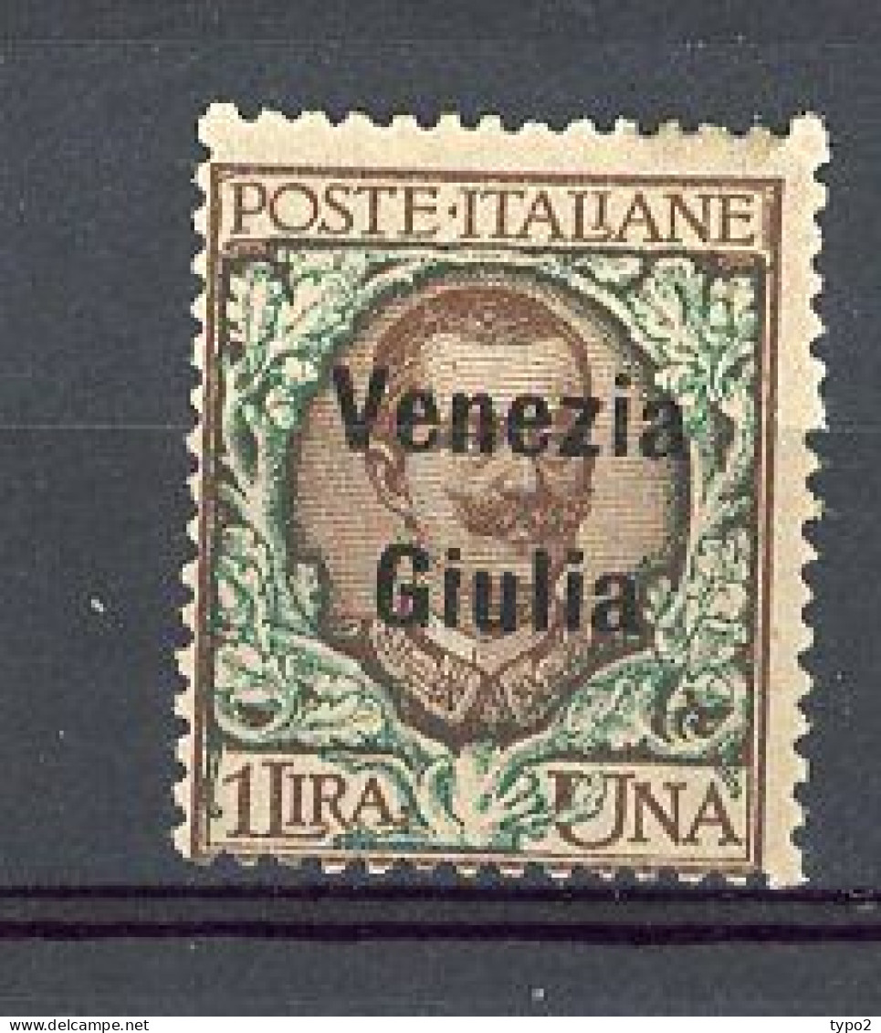 GIULIA  Yv. SA, N° 29  *  1l Timbres D'Italie 1901-1917 Surchargés  Cote 30 Euro BE  2 Scans - Vénétie Julienne