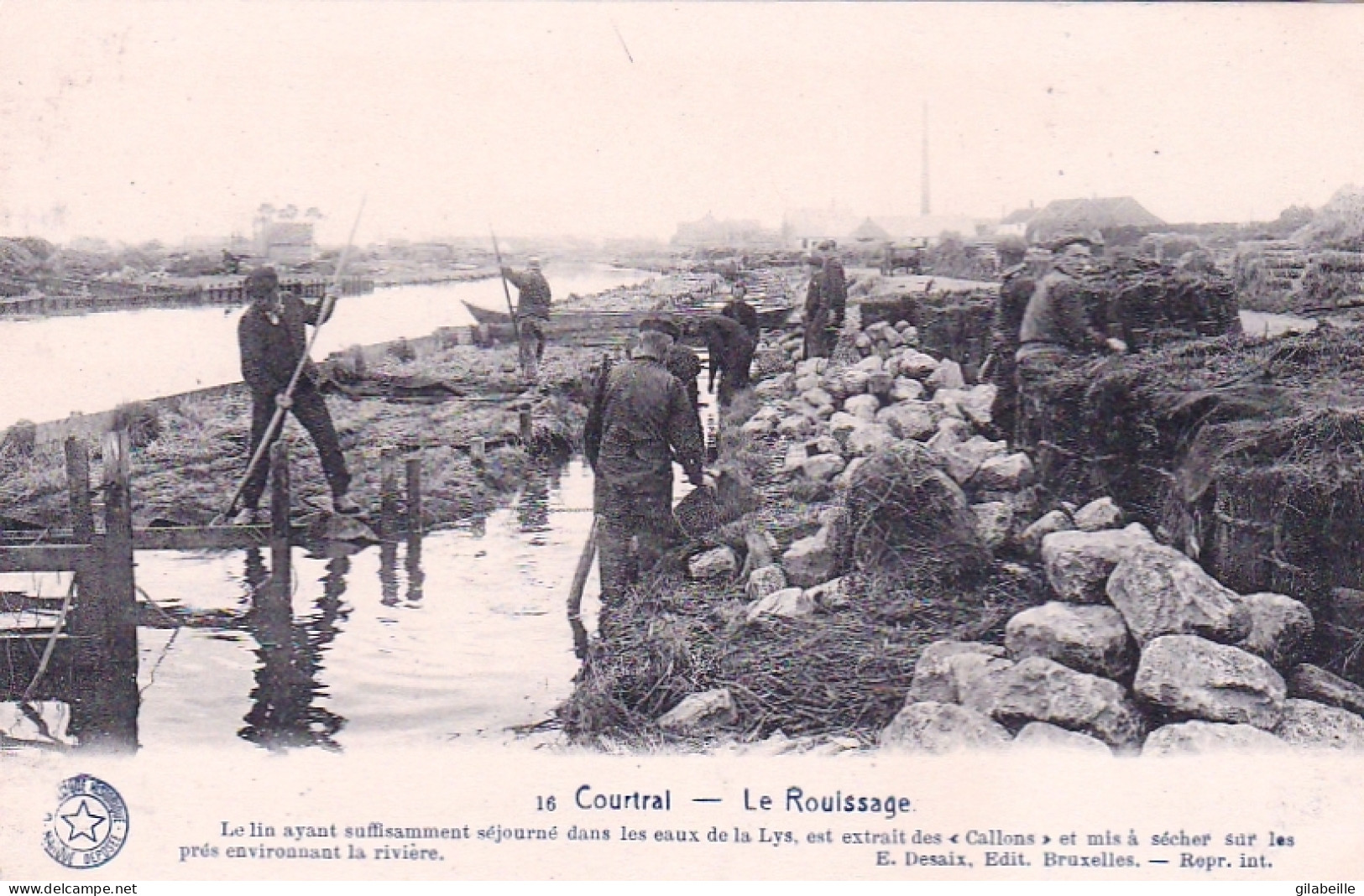 COURTRAI - KORTRIJK - Le Rouissage Du Lin - Kortrijk