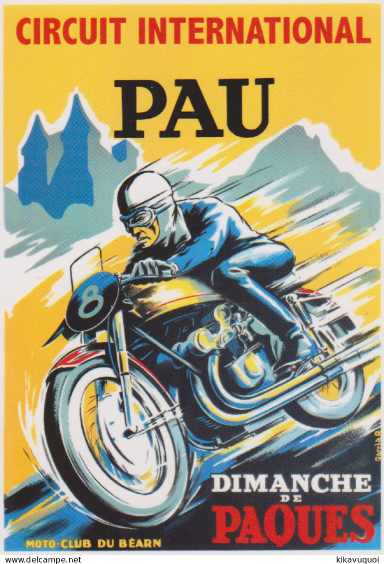 COURSE MOTO - PAU - CIRCUIT INTERNATIONAL - CARTE POSTALE 10X15 CM - PKW