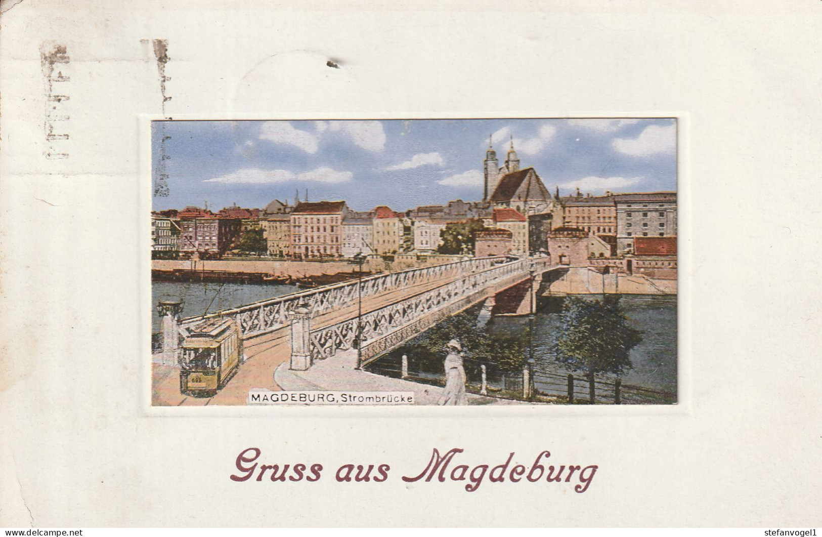 Magdeburg,  Gel. 1919   Strombrücke - Magdeburg