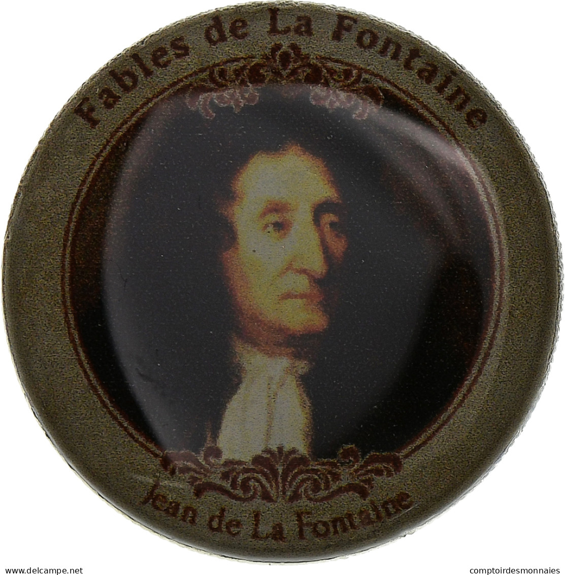 France, Jeton, Fables De La Fontaine, Portrait, Nickel, TTB - Autres & Non Classés
