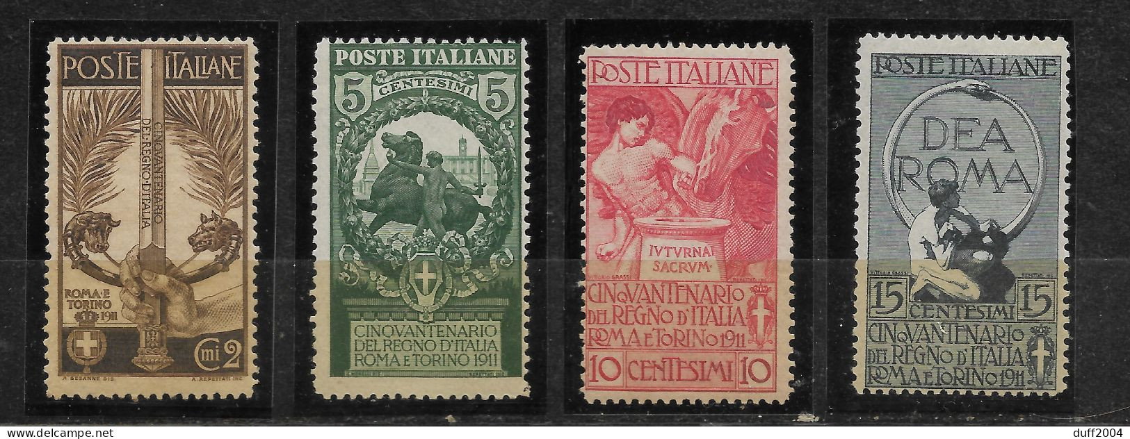 1911 - 50°ANNIVERSARIO UNITA' D'ITALIA - GOMMA INTEGRA. - Mint/hinged