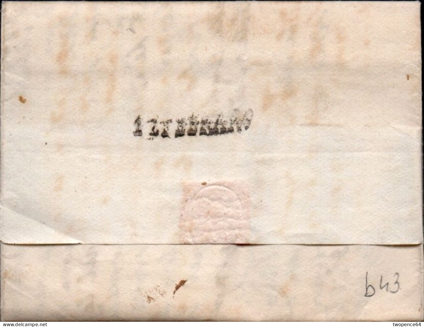 B43 - LETTERA PREFILATELICA DA ROMA A FOLIGNO 1829 - 1. ...-1850 Vorphilatelie