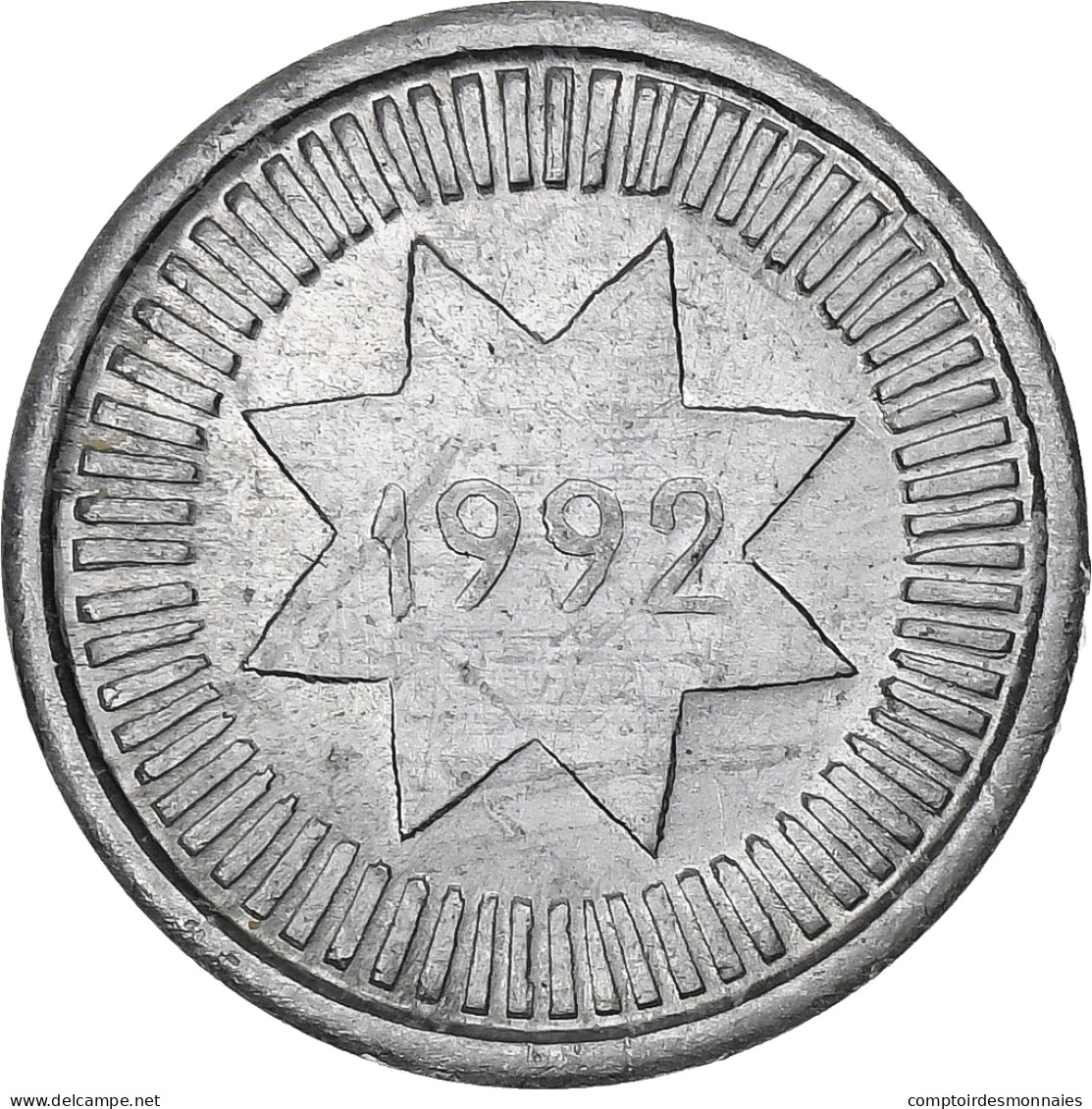 Azerbaïdjan, 10 Qapik, 1992, Aluminium, TTB, KM:2 - Azerbaïdjan