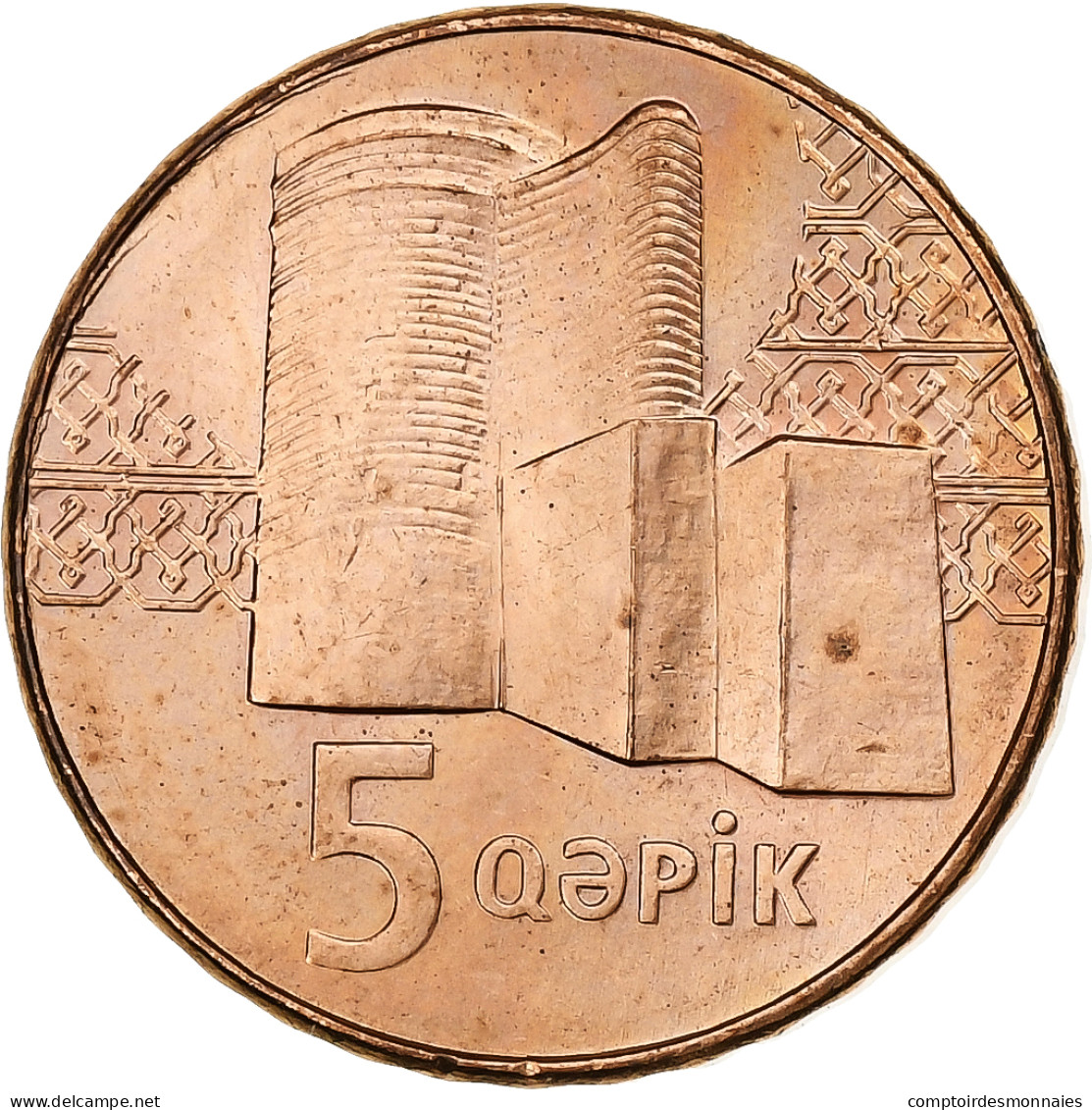 Monnaie, Azerbaïdjan, 5 Qapik, Undated (2006), SPL, Cuivre Plaqué Acier, KM:41 - Azerbaiyán