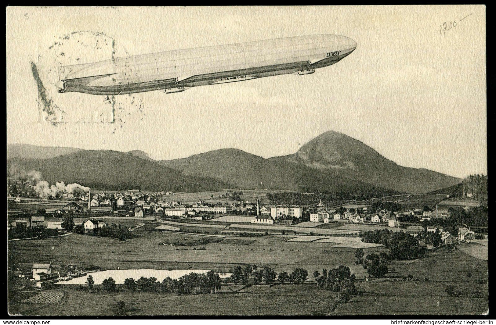 Zeppelin, Zeppelinpost Vor WW-I, 1913, 17 Le, Brief - Zeppelines