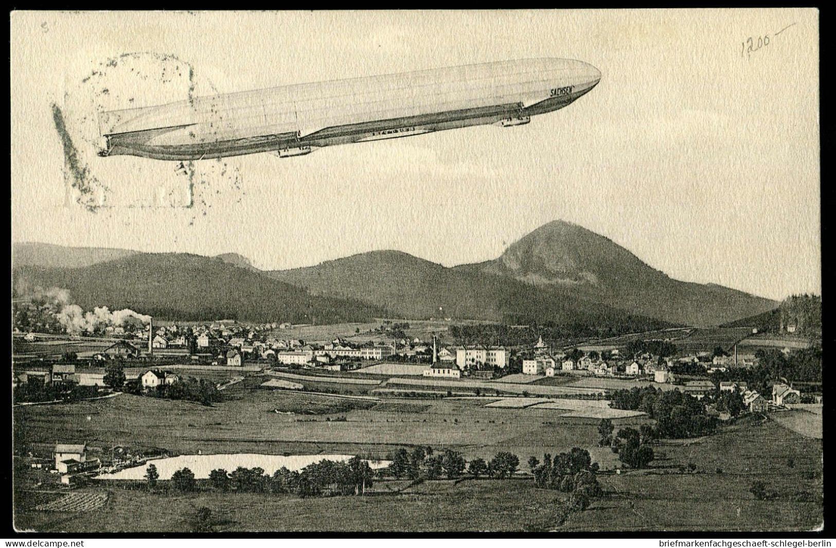 Zeppelin, Zeppelinpost Vor WW-I, 1913, 17 Le, Brief - Zeppelins