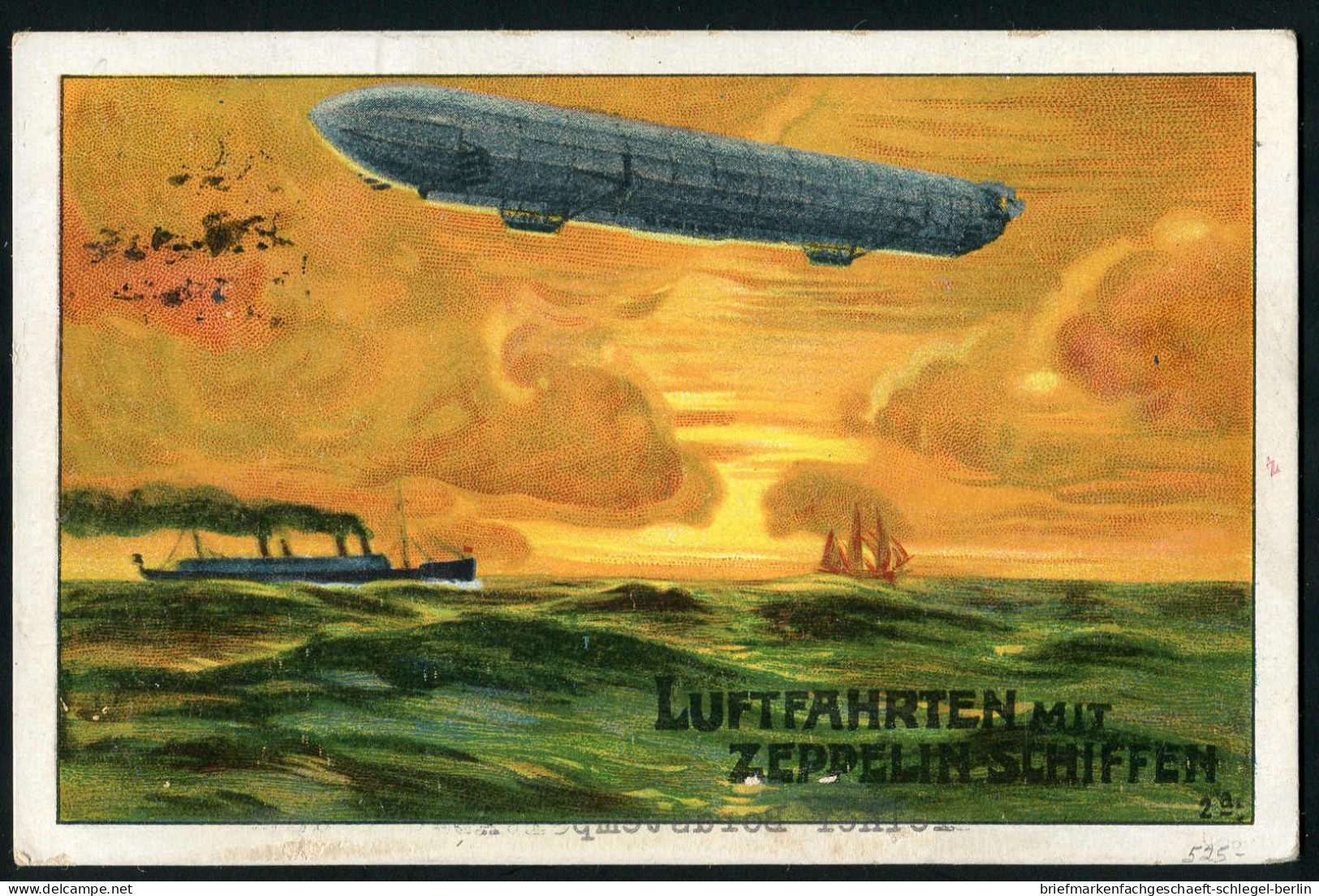 Zeppelin, Zeppelinpost Vor WW-I, 1911, 10 Bd, Brief - Zeppelin