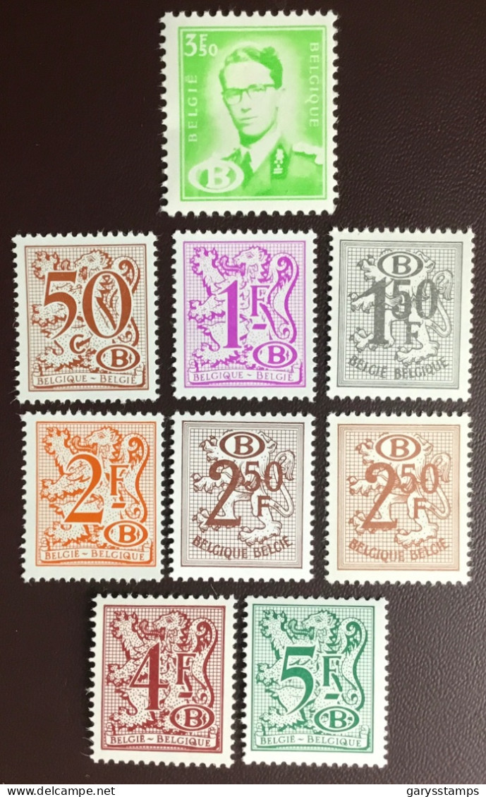 Belgium 1970-82 Government Service Stamps MNH - Ungebraucht