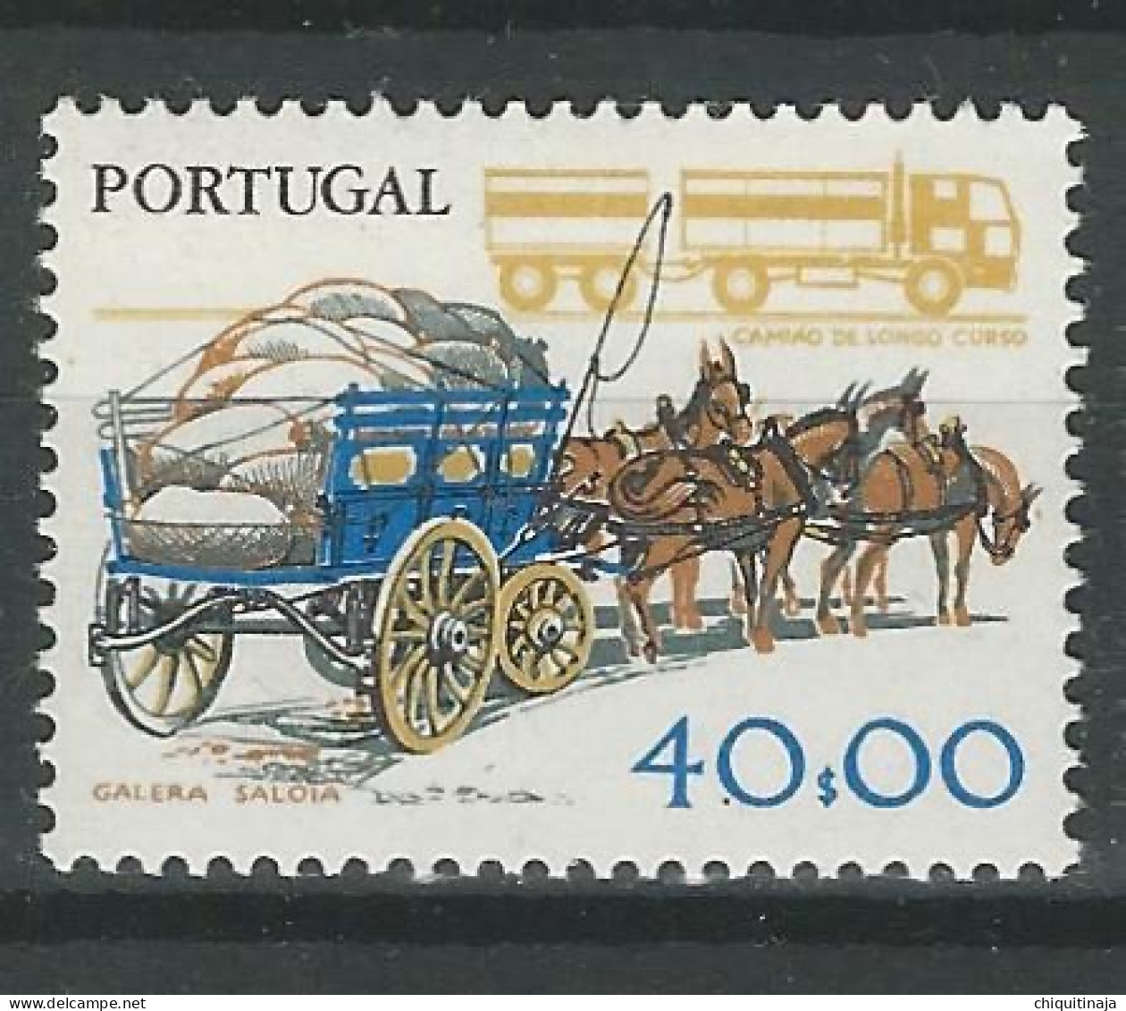 Portugal 1979 “Ayer Y Hoy: Transportes De Mercancías” MNH/** - Neufs