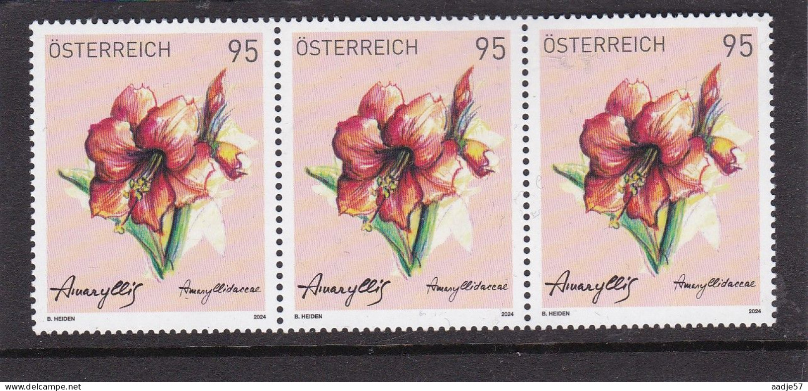 Osterreich Austria 2024 Amaryllis MNH** - Ungebraucht