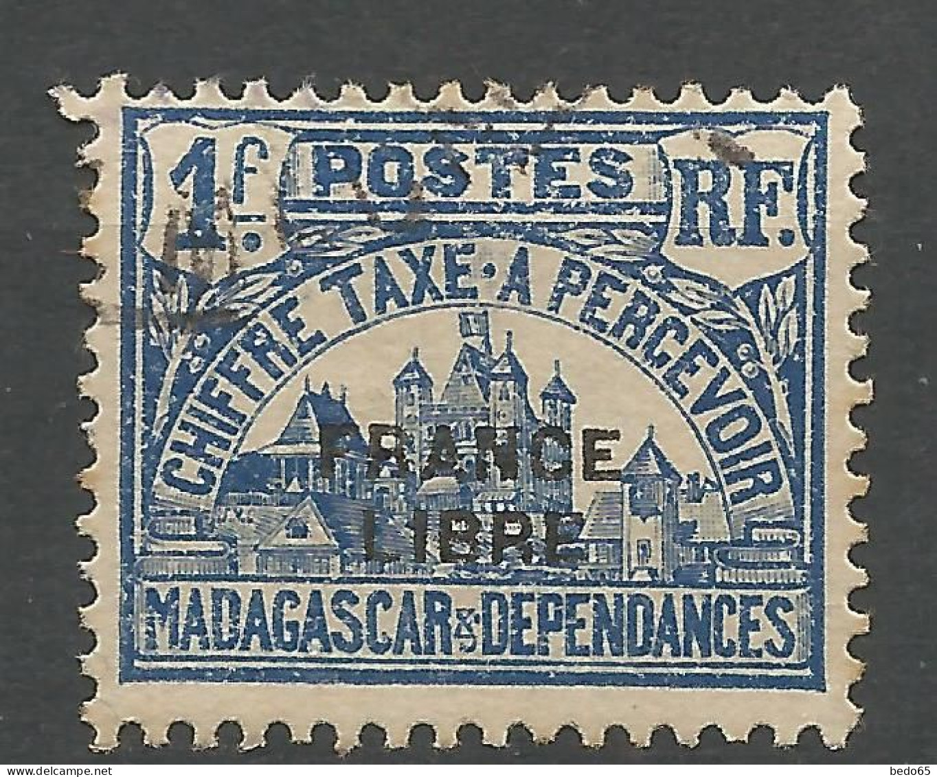 MADAGASCAR TAXE N° 25 OBL / Used - Strafport