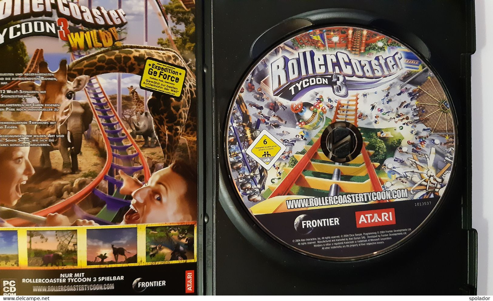 Roller Coaster Tycoon 3-PC CD-ROM-Scream Your Dream!-Video Game-Atari-2004-Like NEW - PC-Spiele
