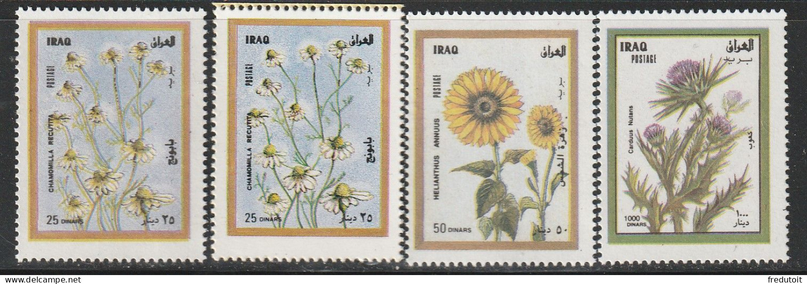 IRAQ - N°1412/5 ** (1988) Fleurs - Iraq