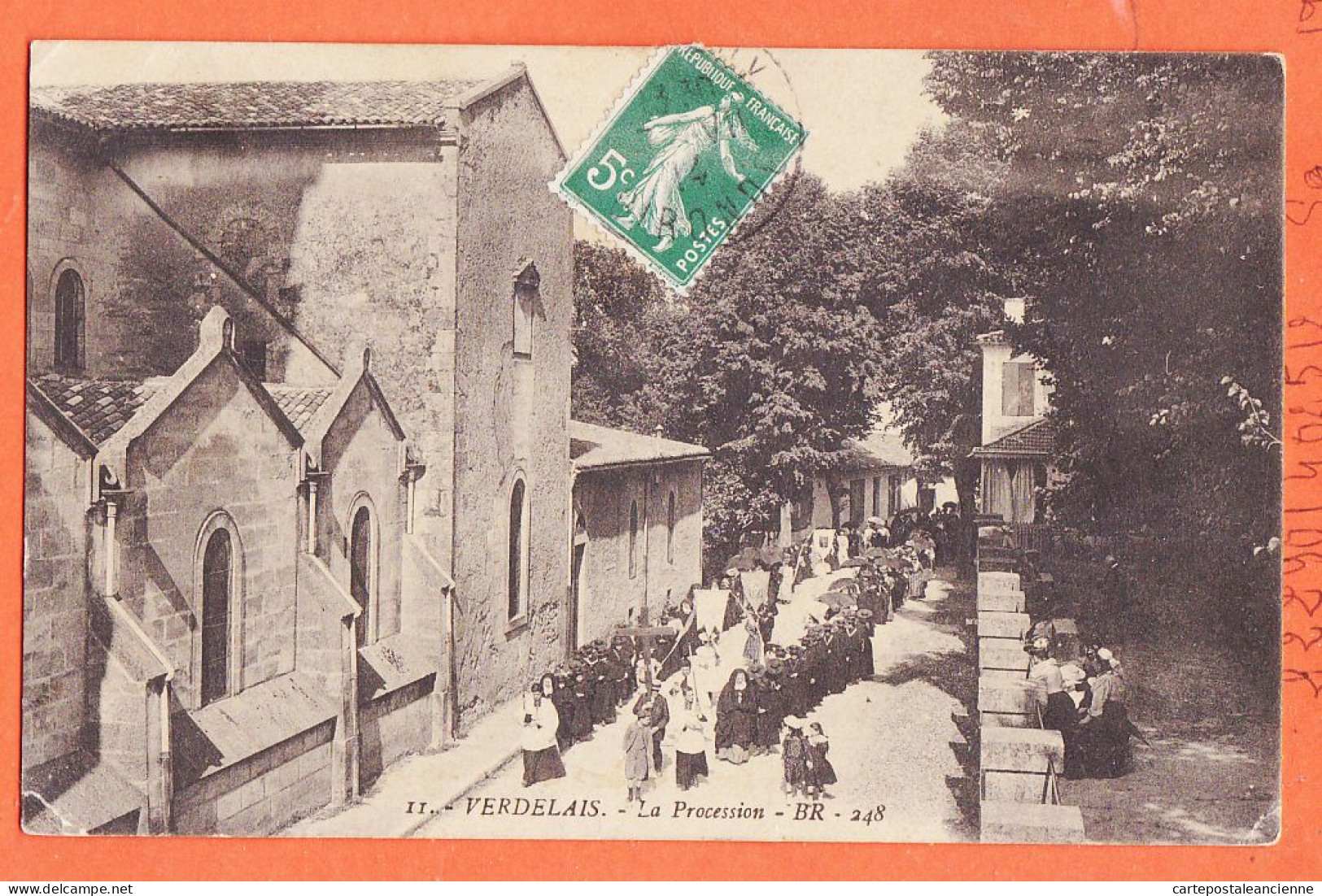27985 /⭐ VERDELAIS 33-Gironde ◉ La Procession 1914 à SABATIER Lappeyre Péchaudier Cuq-Toulza ◉ 11 B.R 248 - Verdelais