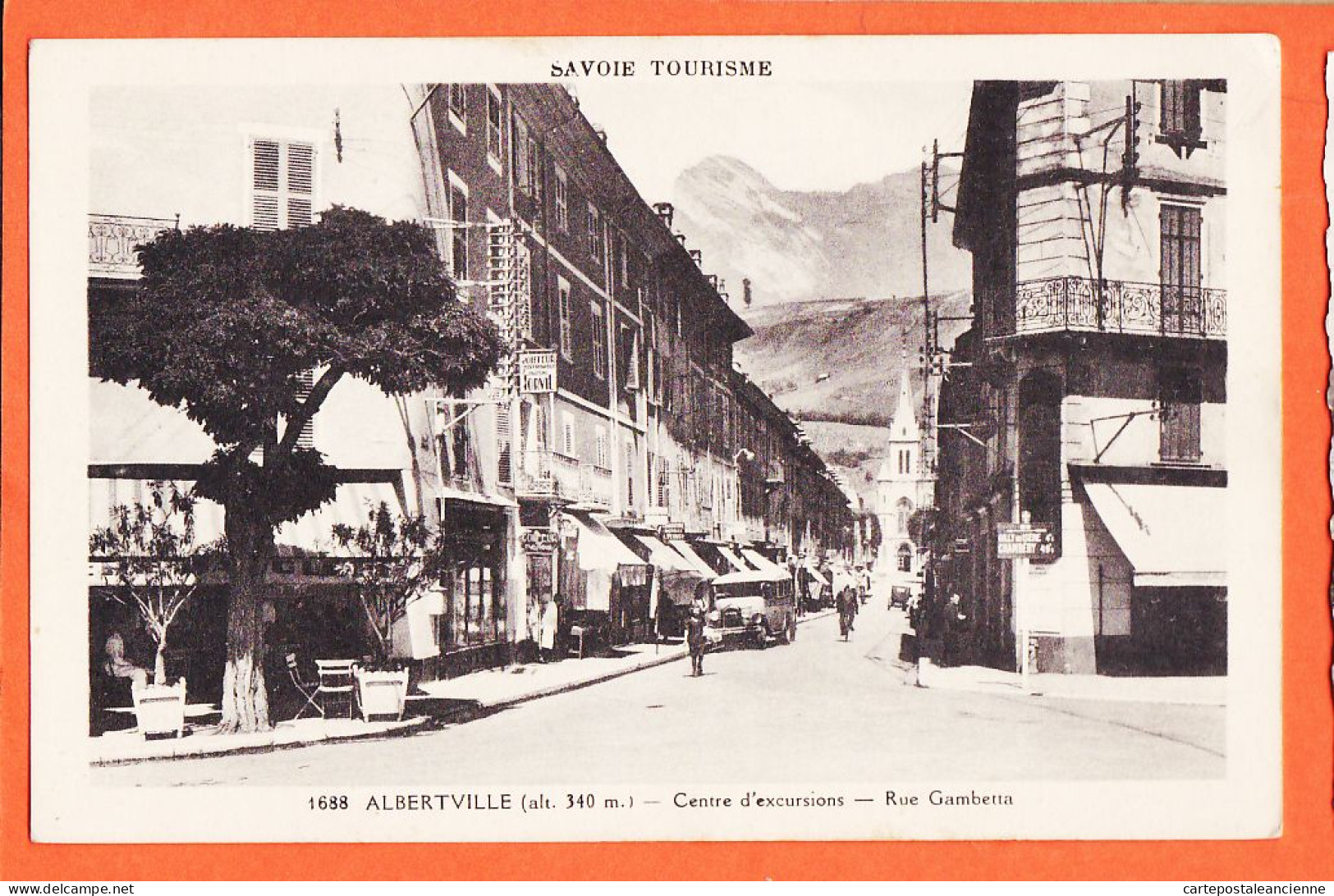 27745 / ALBERTVILLE 73-Savoie Coiffeur FORVIL Rue GAMBETTA Centre Excursions 1930s Photo.Edit BLANC 1688 - Albertville
