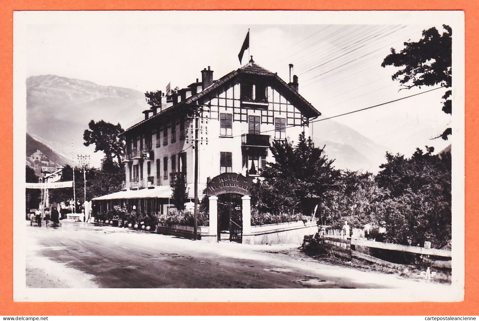 27753 / BOURG SAINT-MAURICE 73-Savoie Hostellerie Du PETIT ST-BERNARD 1940s REAL-PHOTO CAP 12 - Bourg Saint Maurice