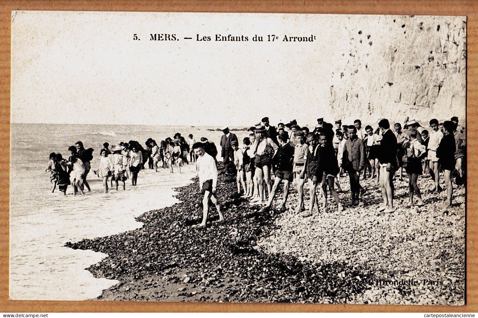 27864  /⭐ ◉  MERS-sur-Mer 80-Somme Enfants 17e Arrondissement Scène De Bain Enfants Colonie 1910s -HIRONDELLE 5 - Mers Les Bains