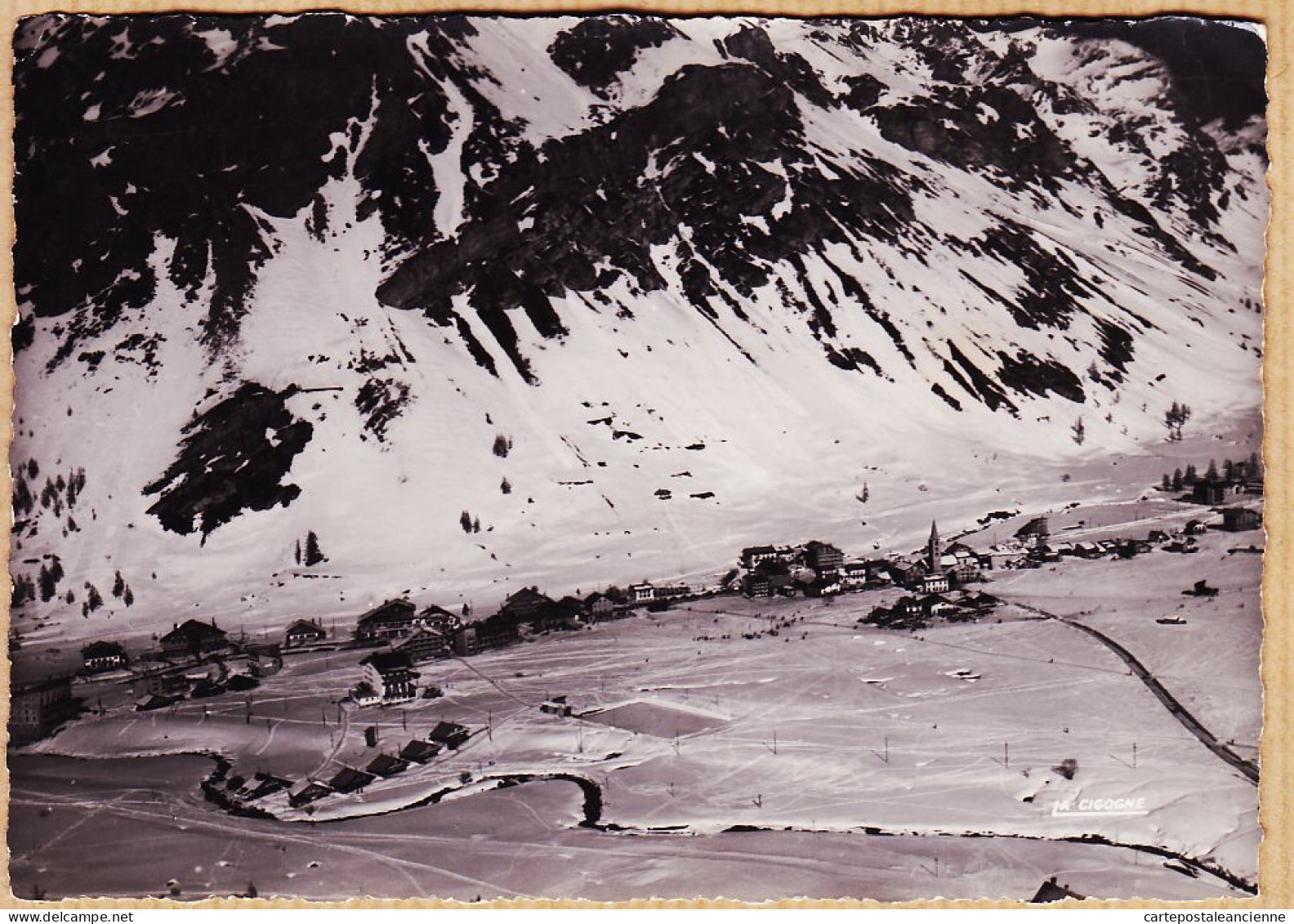 27754 / LA CALABOURDANE VAL-ISERE 73-Savoie Vue Générale Alti 1850m Photo-Véritable 1950s LA CIGOGNE André LECONTE - Val D'Isere