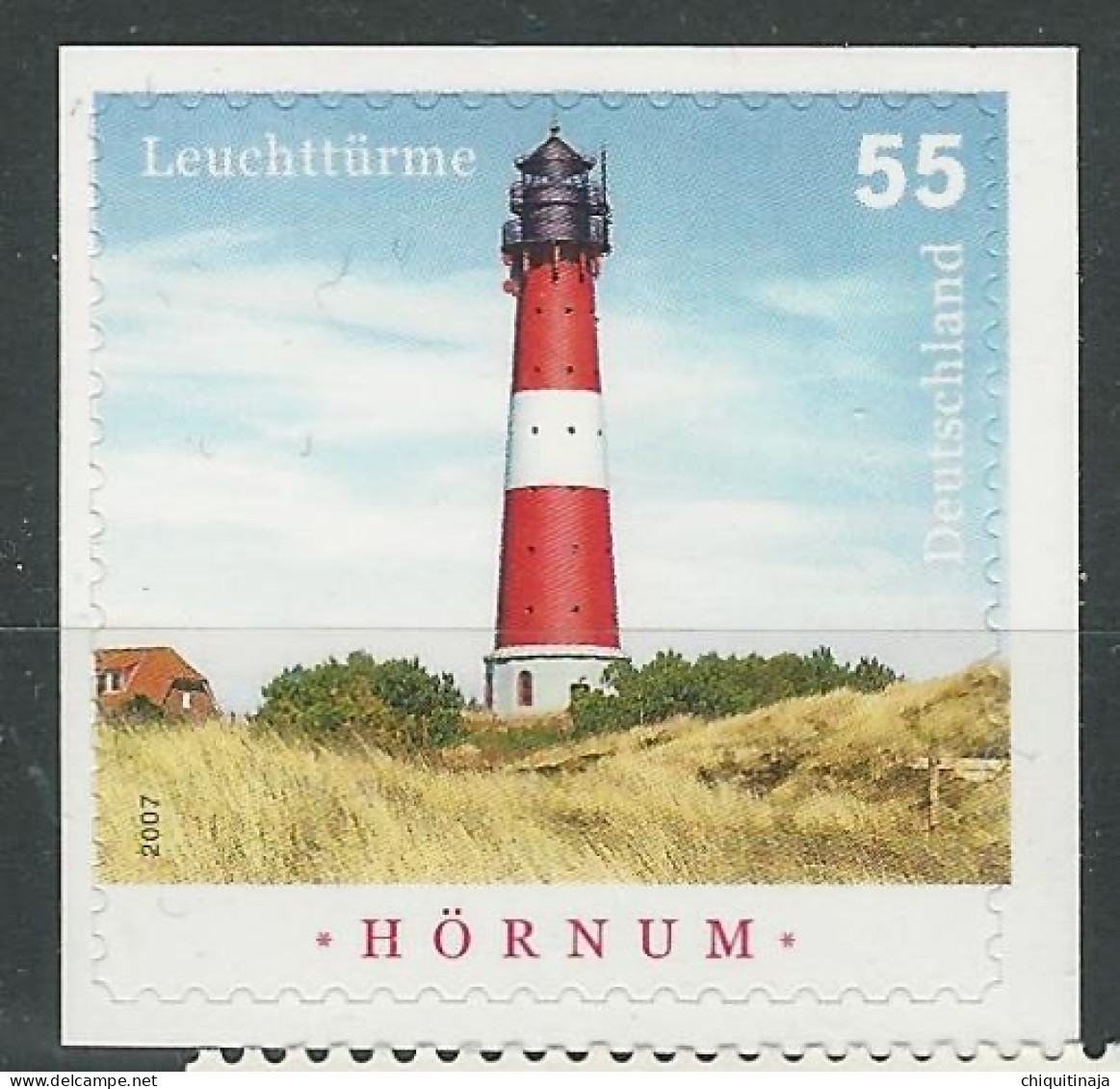 Alemania 2008 “Faros: Hornum” Adhesivo MNH/** - Nuevos