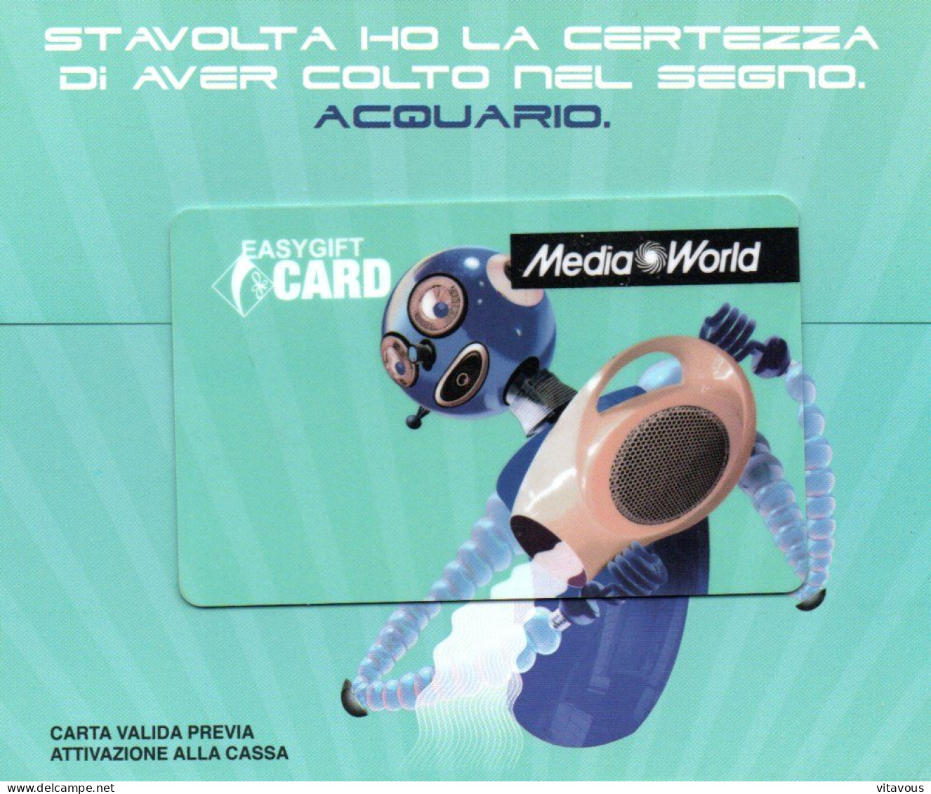 ROBOT Carte Cadeau Media World Talie Gift Card  (K 317) - Cartes Cadeaux