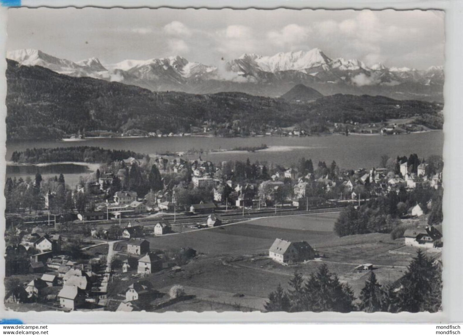 Pörtschach Mit Eisenbahn Strecke - Luftbild 196? - Pörtschach