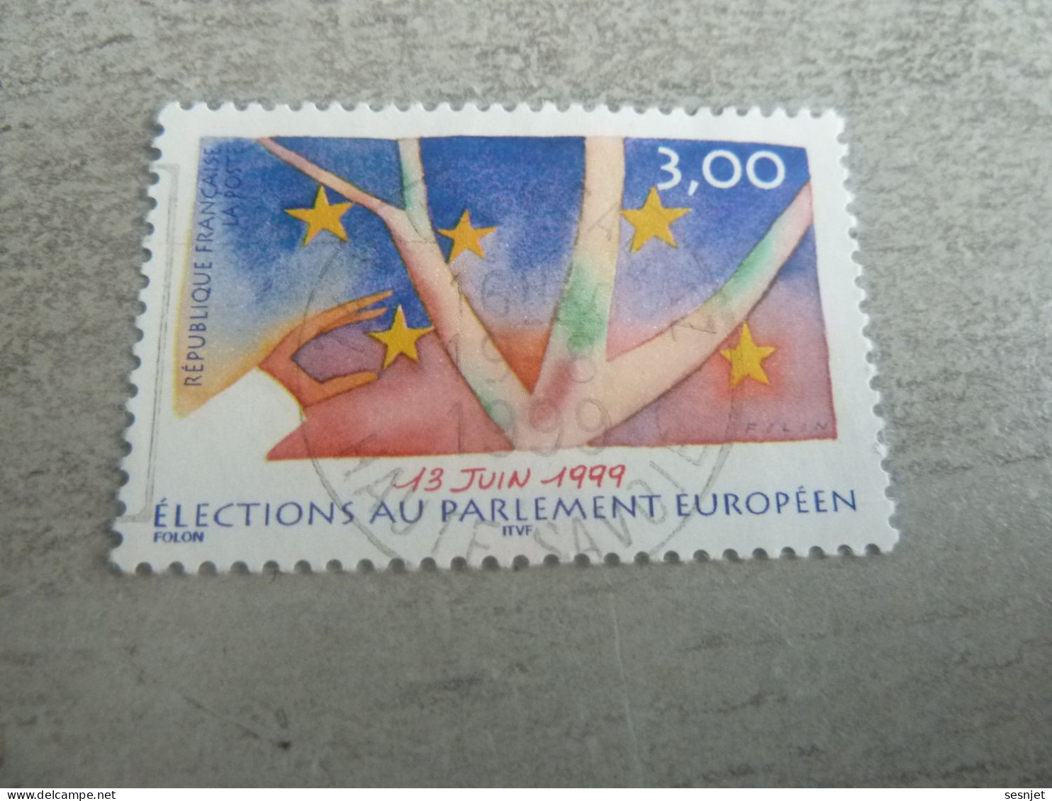Elections Au Parlement Européen - 3f. - Yt 3237 - Multicolore - Oblitéré - Année 1999 - - Used Stamps