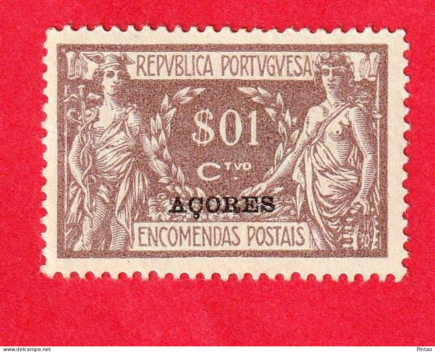 ACR0518- AÇORES 1921_ 23 ENC. POSTAIS Nº 1- MH - Azores