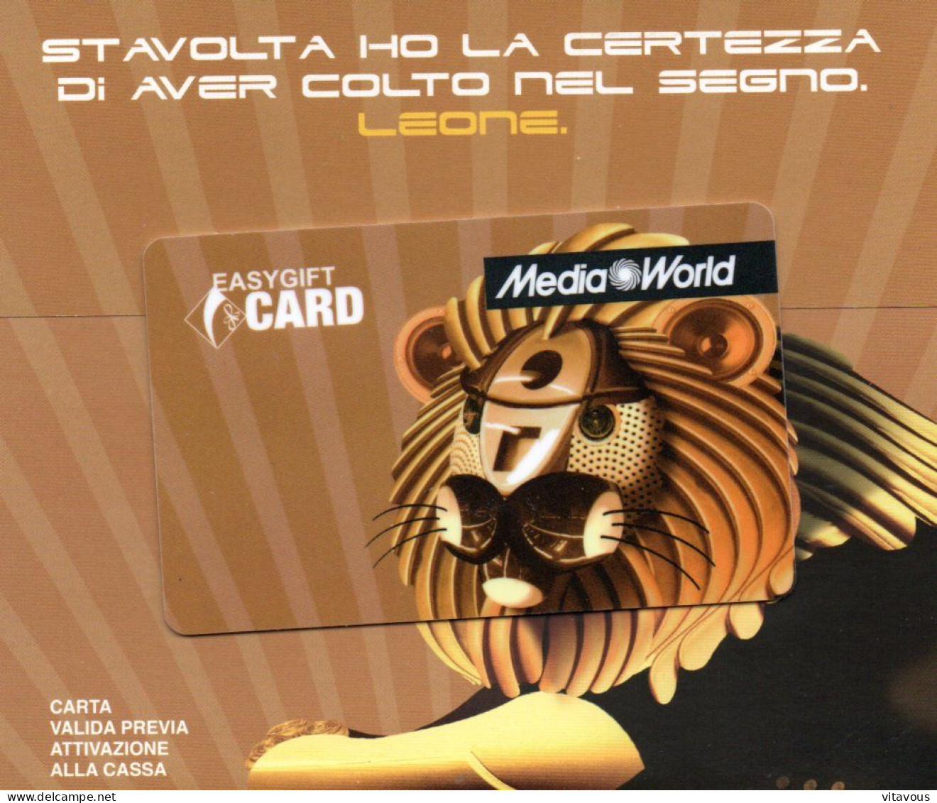 ROBOT Lion Leo Zodiaque Zodiac Carte Cadeau Media World Talie Gift Card  (K 318) - Gift Cards