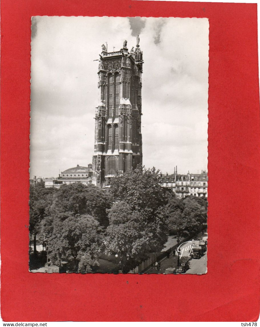 75------PARIS ET SES MERVEILLES--La Tour Saint-Jacques Ex Clocher De L'église Saint-Jacques La Boucherie--voir 2 Scans - Sonstige Sehenswürdigkeiten