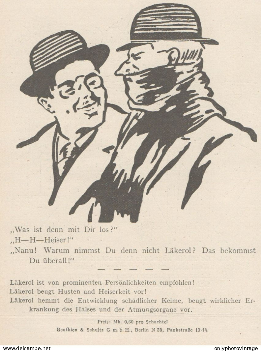 LAKEROL - Pubblicità D'epoca - 1927 Old Advertising - Advertising