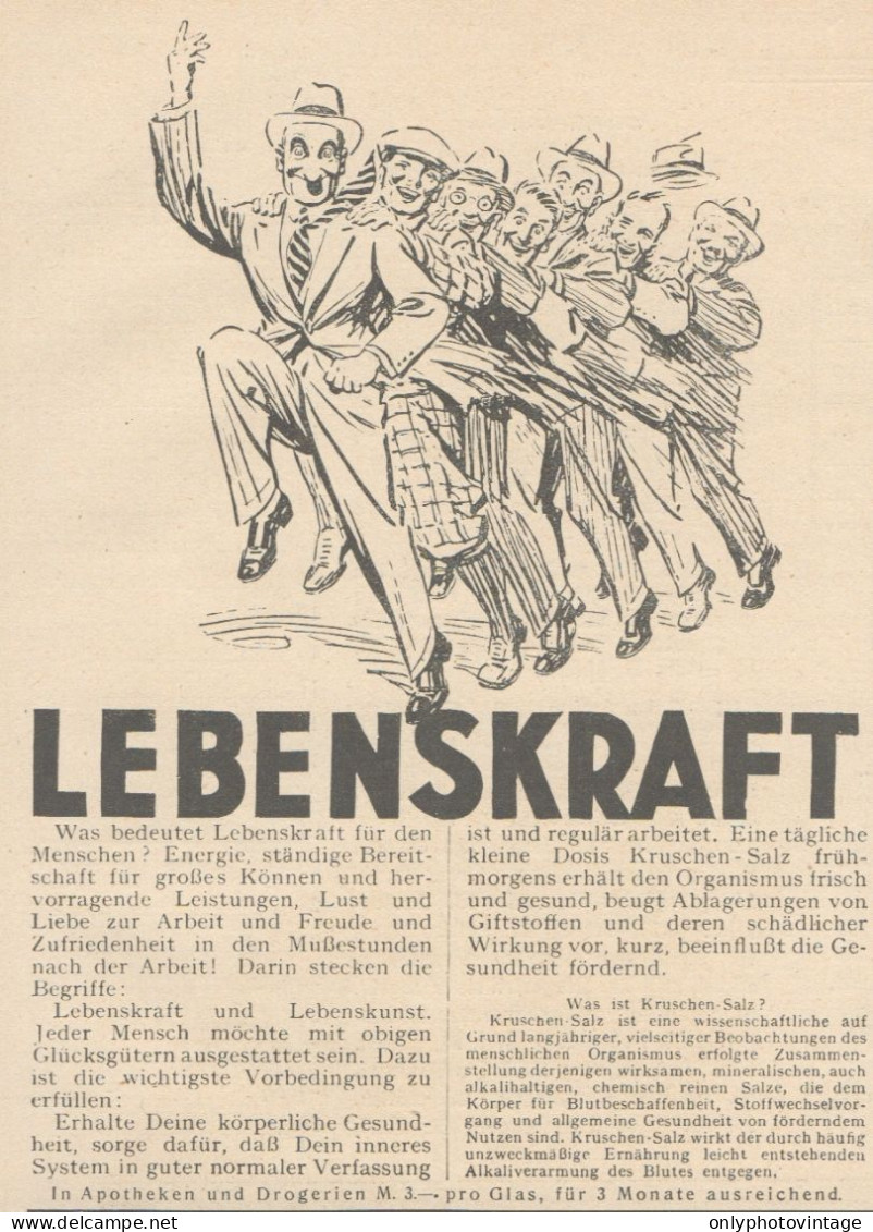 LEBENSKRAFT - Pubblicità D'epoca - 1927 Old Advertising - Advertising