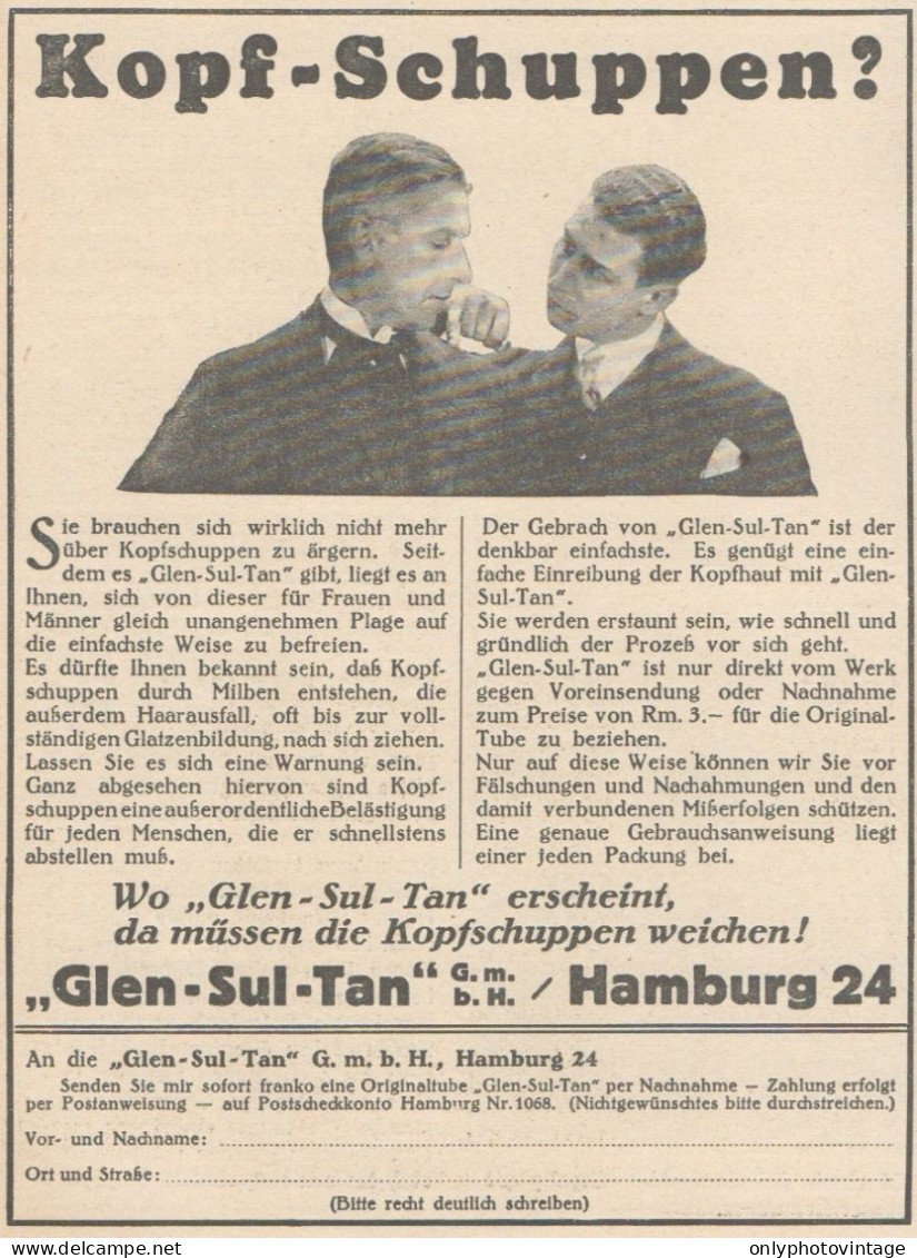 GLEN-SUL-TAN - Pubblicità D'epoca - 1927 Old Advertising - Advertising