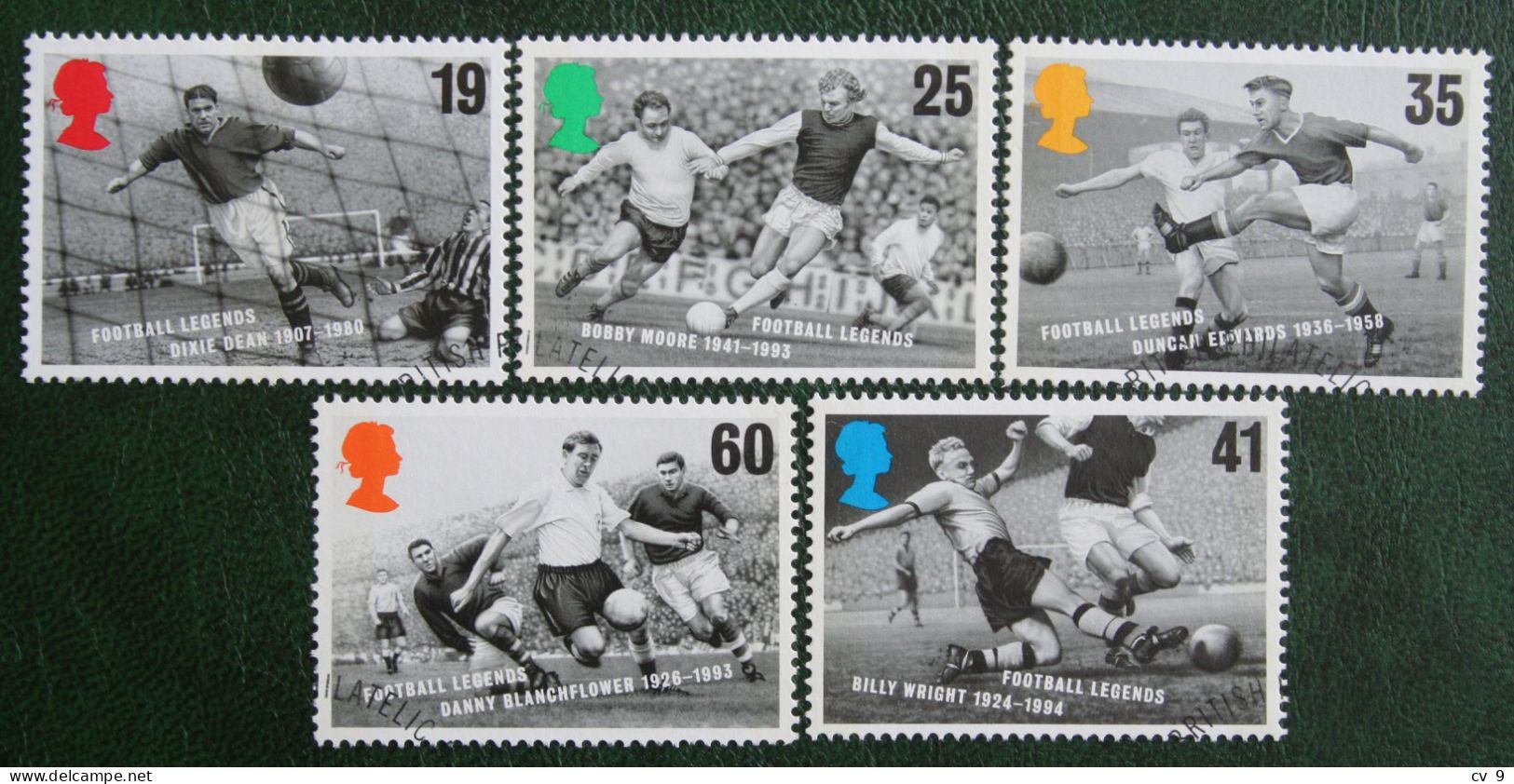 Football Legends Soccer (Mi 1625-1629) 1996  Used Gebruikt Oblitere ENGLAND GRANDE-BRETAGNE GB GREAT BRITAIN - Used Stamps