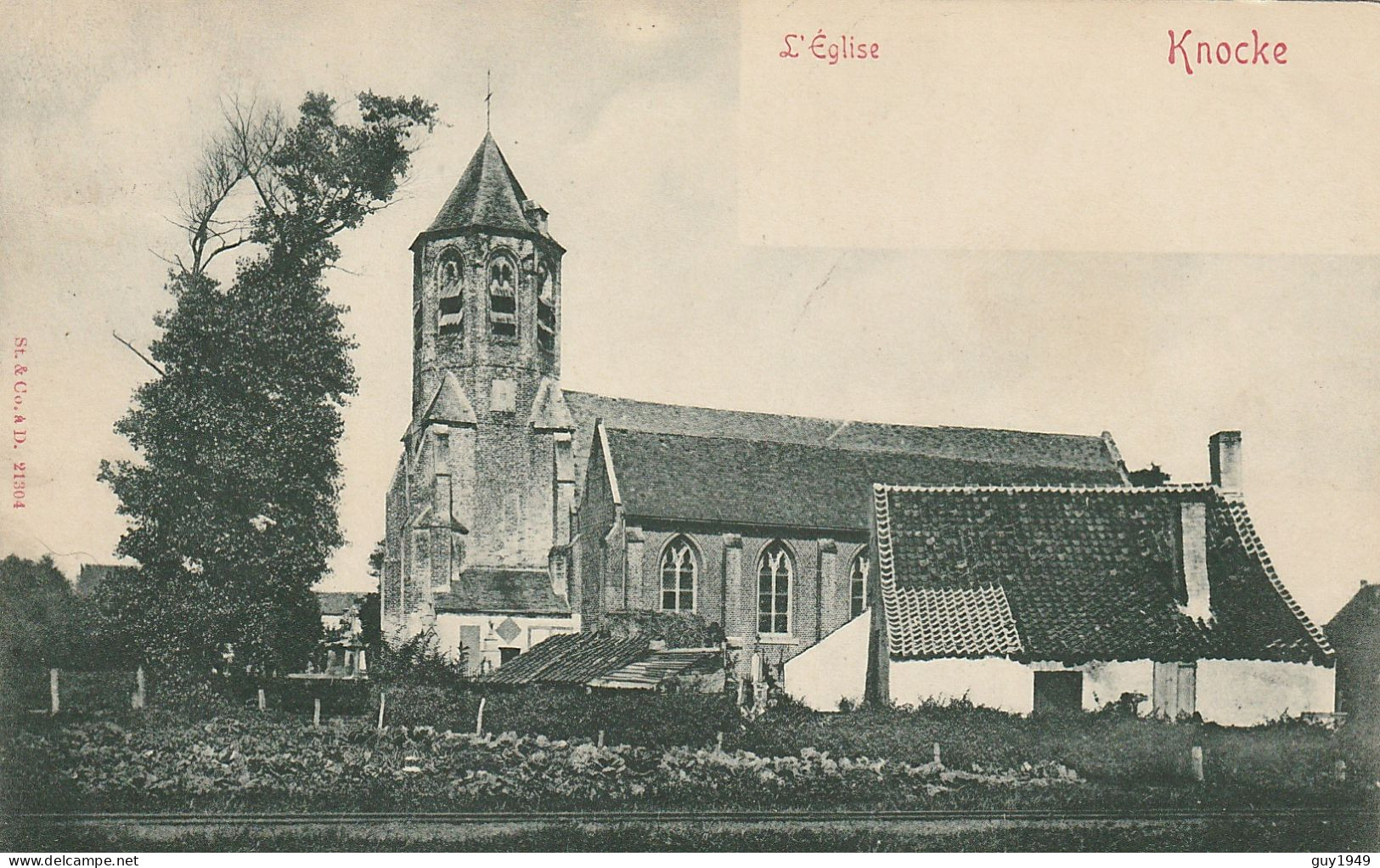 DE KERK L'EGLISE 1900 - Knokke