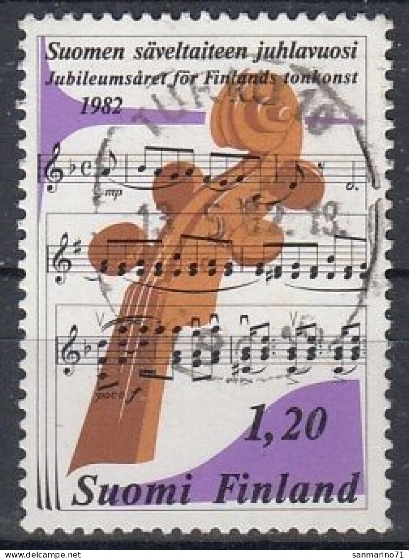 FINLAND 896,used,falc Hinged - Musique