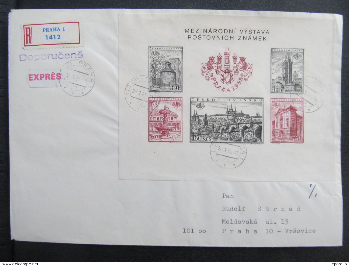 BRIEF Praha Block 1965 /// P6356 - Briefe U. Dokumente