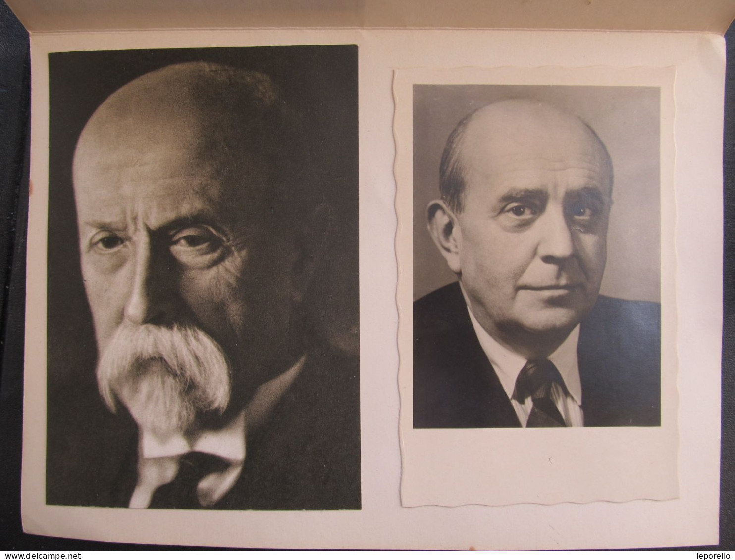 GEDENKBLATT Pamětní List Dr. Edvard Beneš, Jan Masaryk  /// P6358 - Storia Postale