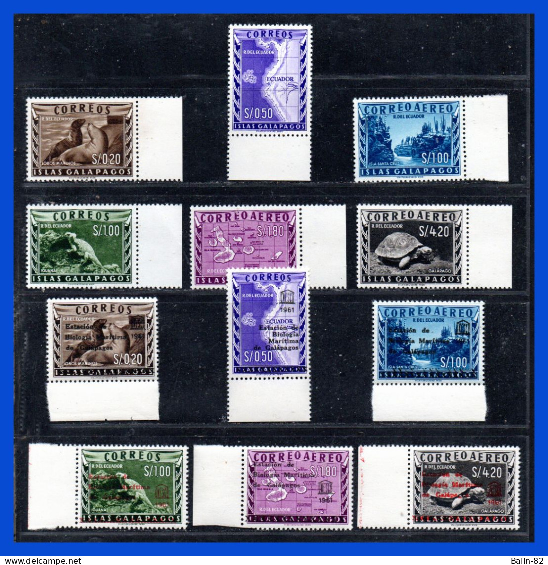 1957 - Ecuador - Scott Nº 684  686 - C 389  C 391 - L 1  LC 3 - MNH - BH - EC- 8 - 04 - Equateur
