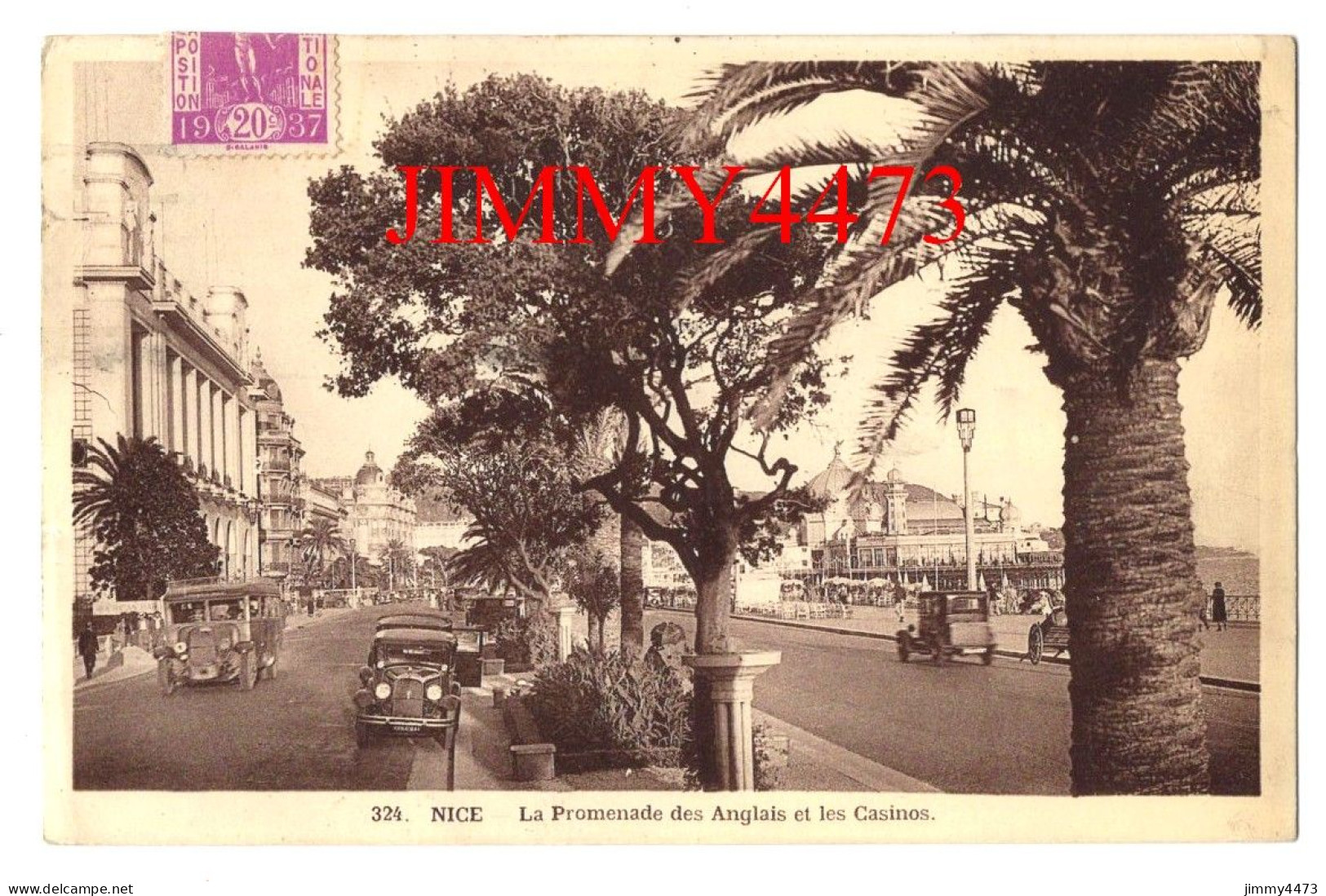 CPA - NICE En 1930 - La Promenade Des Anglais Et Les Casinos ( Rue Animée ) N°324 - Edit. Les Belles Editions Françaises - Leven In De Oude Stad