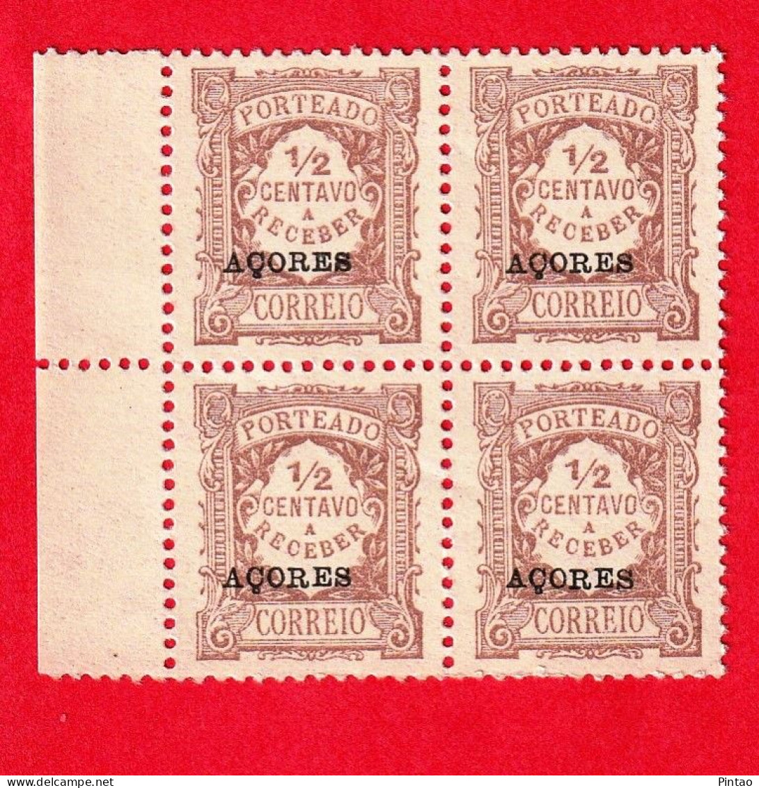 ACR0529- AÇORES 1918 PORTEADO Nº 15- MNH - Azoren