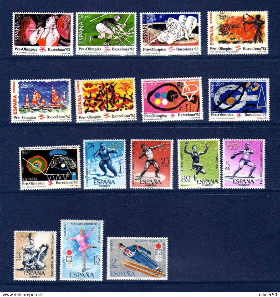 Espagne - Sports - Jeux Olympiques - Neufs** - MNH - Unused Stamps