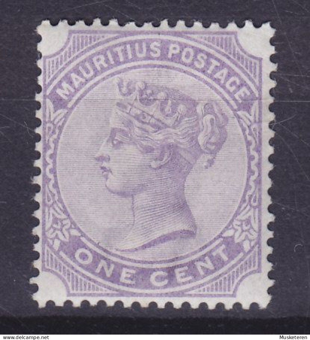 Mauritius 1893 Mi. 80, 1c. Queen Victoria, MH* - Maurice (...-1967)