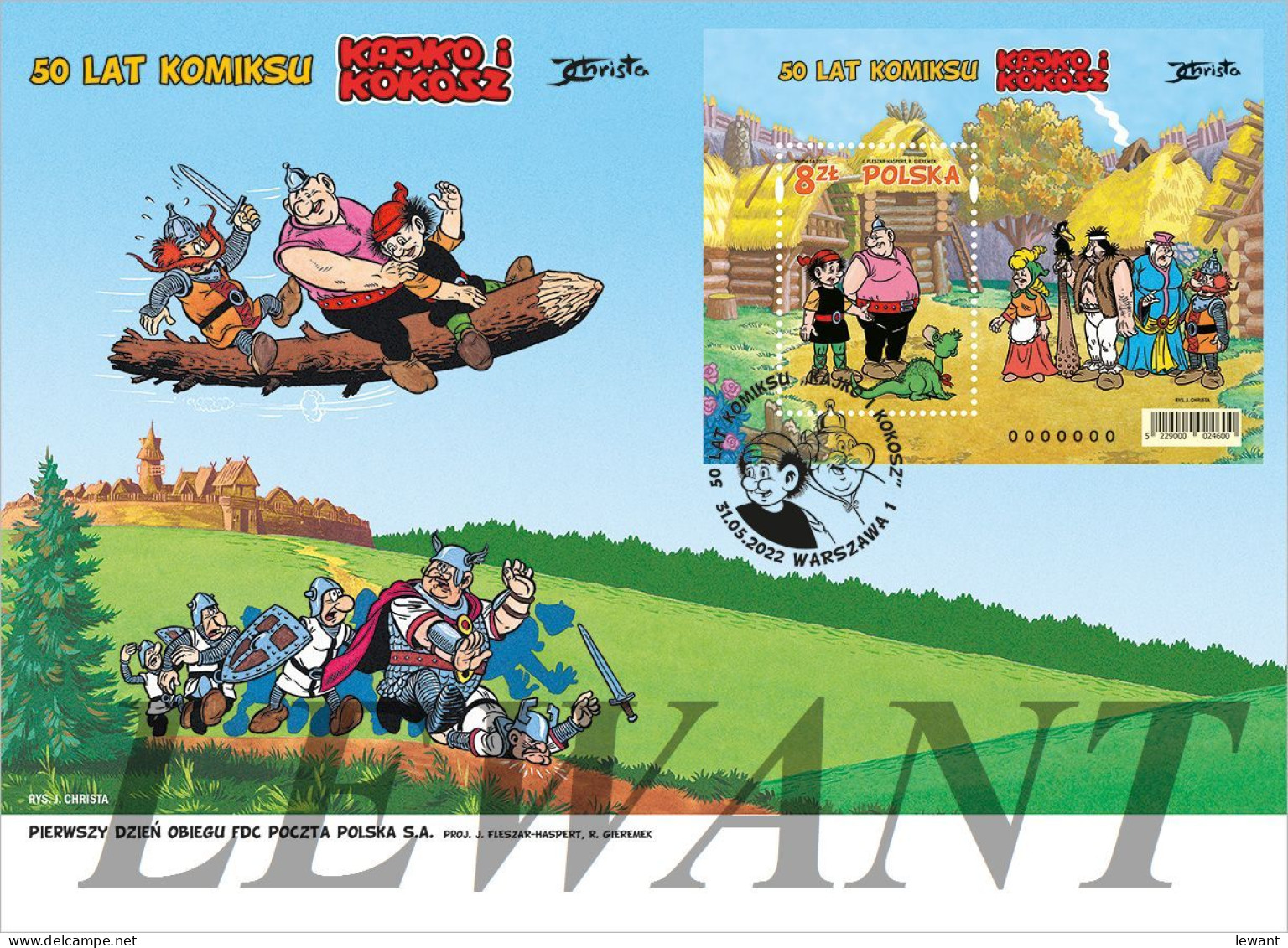 2022.05.31. 50 Years Of Kajko And Kokosz Comics - FDC - Nuevos