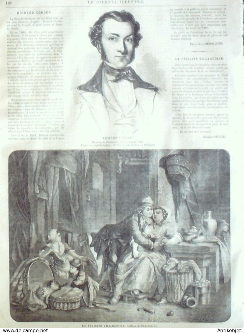 Le Journal Illustré 1865 N°62 Guingamp (22) Pâques En Bretagne Opéra De Paris Ministres - 1850 - 1899