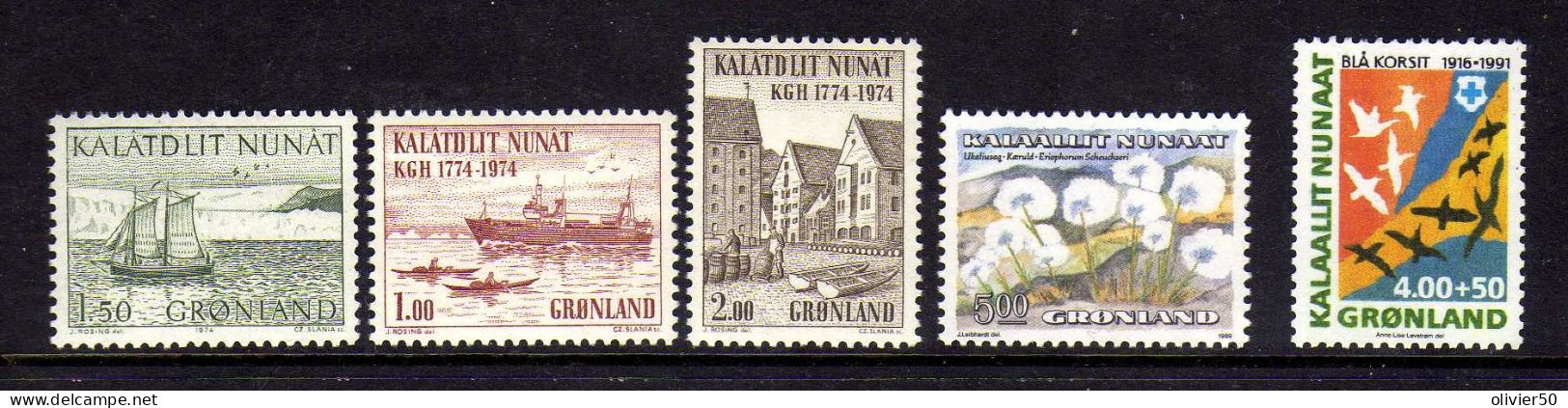Groenland - Vues - Flore -  Neufs** - MNH - Unused Stamps