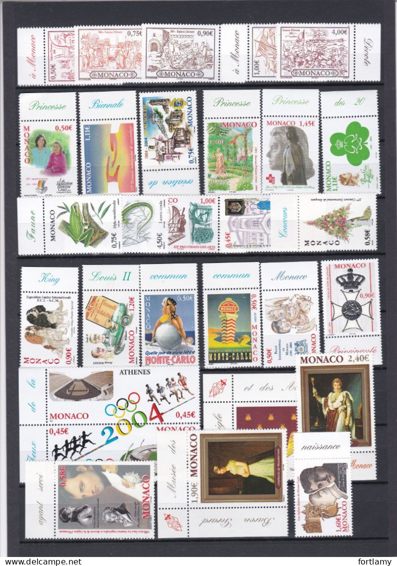 LOT 200006 MONACO SOUS FACIALE MOINS 50%  ** - Unused Stamps