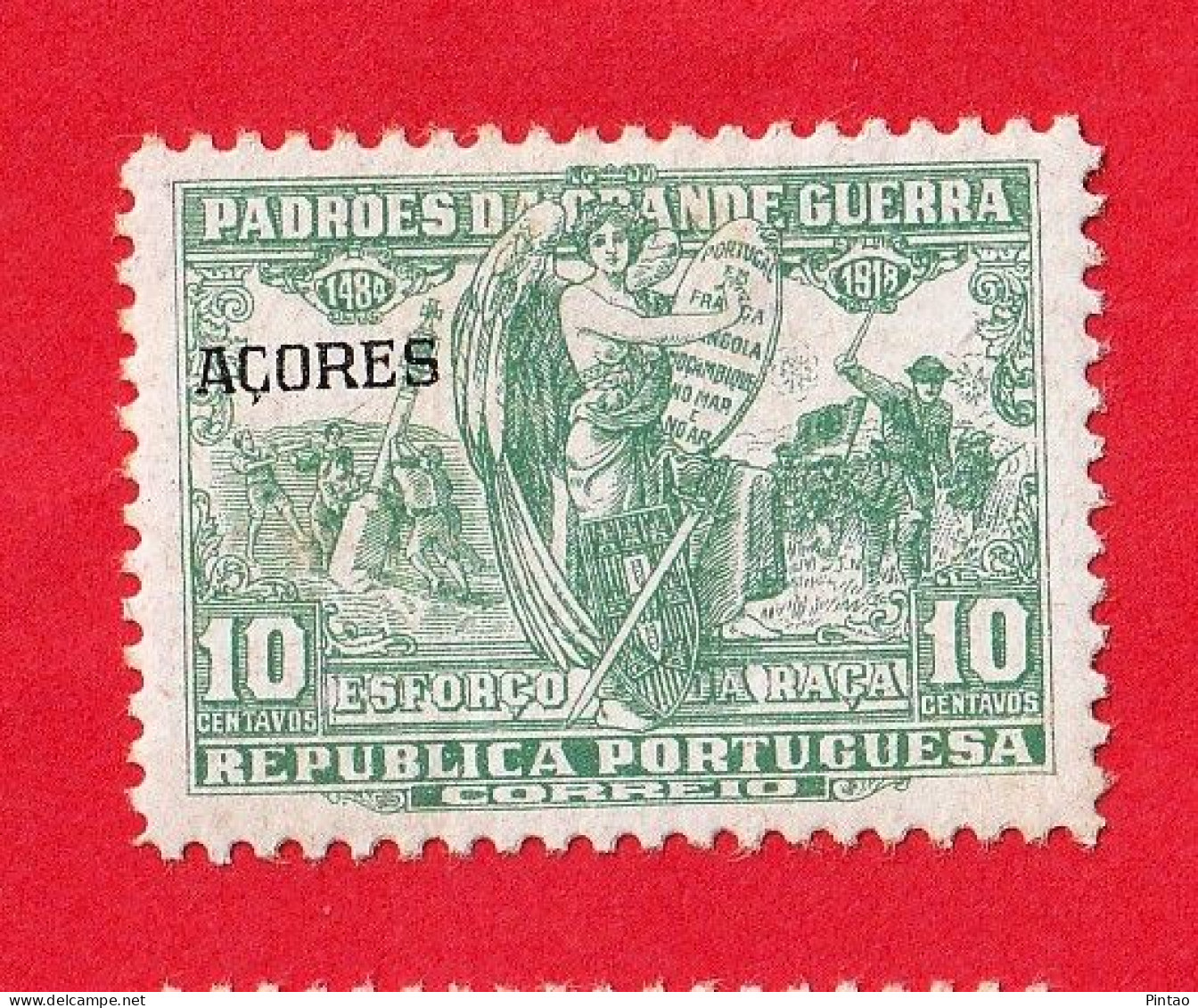 ACR0533- AÇORES 1925 IMP.POSTAL E TEEGRÁFICO Nº 10- MH - Açores